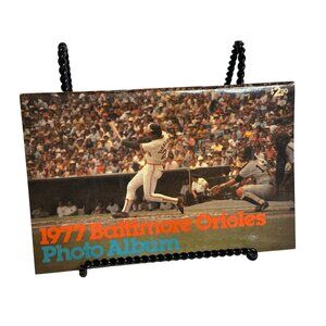 VTG 1977 Baltimore Orioles Photo Album Tippy Martinez Rare MLB Souvenir Baseball